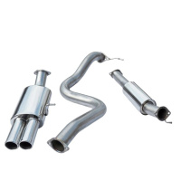 Ford Fiesta Mk7 ST180 & ST200 13- 3 Catback Sportavgassystem (Ljuddämpat) Twin Tailpipe Cobra Sport